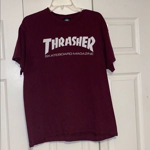 maroon thrasher shirt